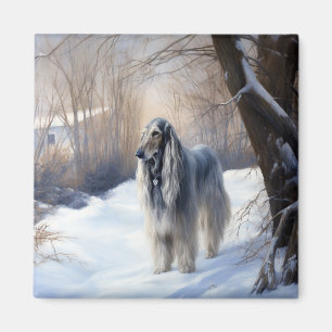 Aimant La Hanche Afghane Laisser Neige Noël