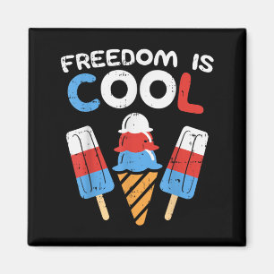 Aimant La liberté est une glace cool Drôle USA 4 juillet
