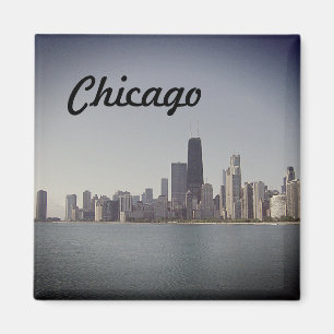 Aimant La ligne aérienne de Chicago avec filtre à brouill
