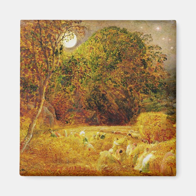 Aimant La lune de récolte, 1833 (huile sur papier posée s (Devant)