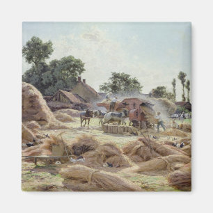 Aimant La Machine à Threshing 1896