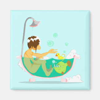 Aimant La machine d'amour prend un bain