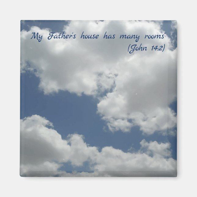 Aimant La maison de mon Père a beaucoup de pièces Bible V (Devant)