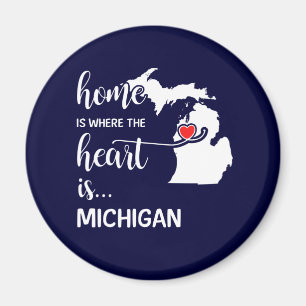 Aimant La maison du Michigan est le coeur