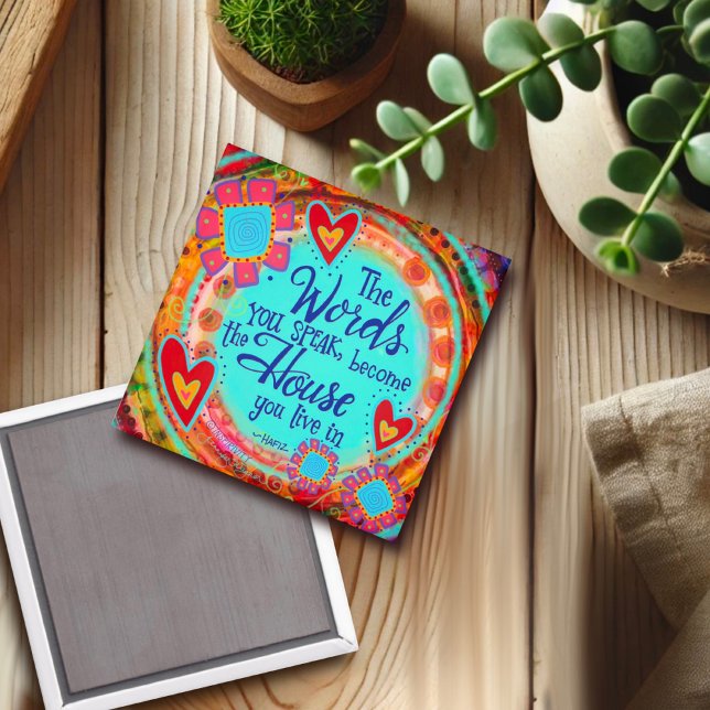 Aimant La Maison Que Vous Vivez Dans L'Aimant D'Inspirété (Créateur téléchargé)