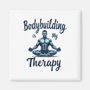 Aimant La musculation est ma thérapie Conception de muscl