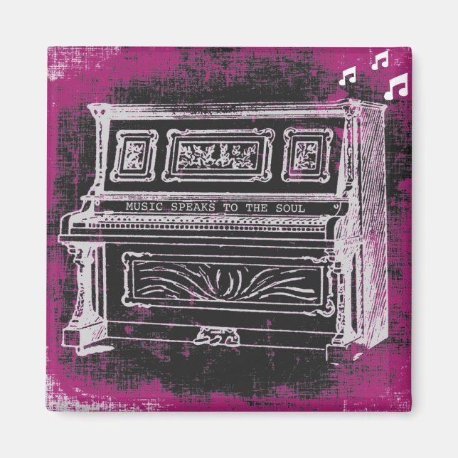 Aimant La musique parle l'aimant (Devant)