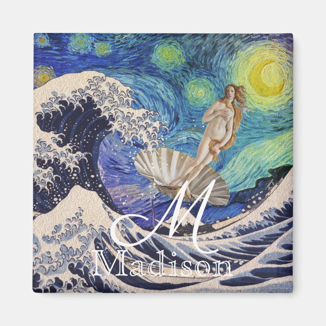 Aimant La naissance de Vénus à la Grande Vague (Devant)