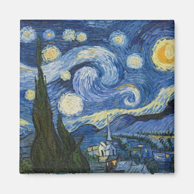 Aimant La nuit étoilée de Vincent Van Gogh (Devant)