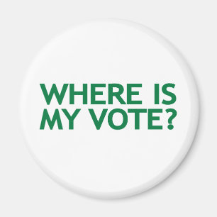 Aimant là où est mon vote (l'élection de l'Iran)