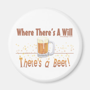 Aimant Là où il y a A, il y a une bière !