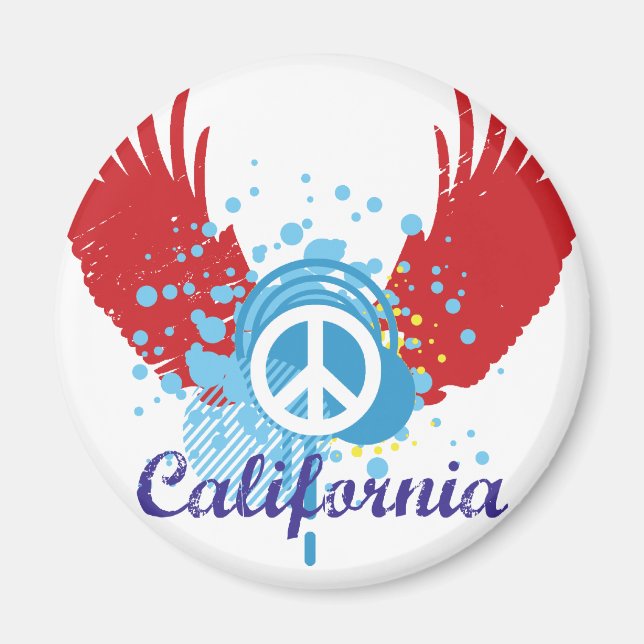 Aimant La paix en Californie (Devant)