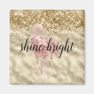 Aimant La Parties scintillant d'or de la fille Sparkle Co