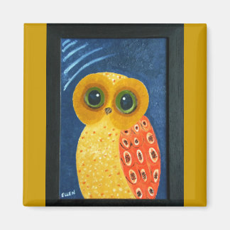 Aimant La peinture de ma première chouette
