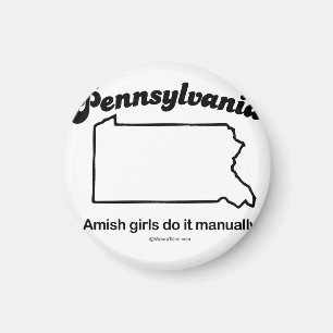 Aimant La PENNSYLVANIE - T-shirts "de DEVISE d'ÉTAT de l