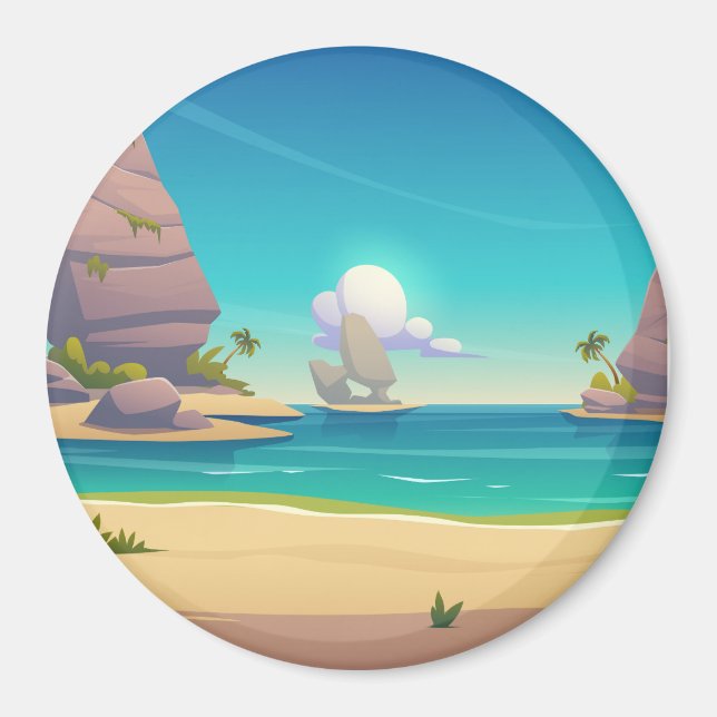 Aimant La plage de sable (Devant)