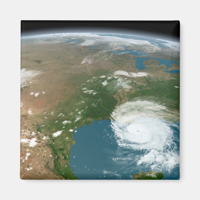 Aimant La Planète Panoramique Terre Et Les Etats-Unis. (Devant)
