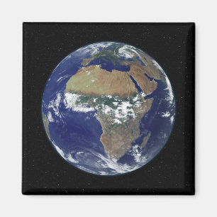 Aimant La pleine terre montrant l'Afrique et l'Europe