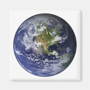 Aimant La pleine terre montrant l'Amérique du Nord