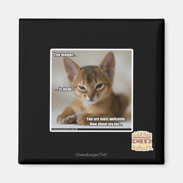 Aimant La plume est morte. (Devant)