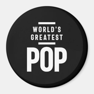 Aimant La plus grande pop du monde   Cadeau Père Grand-Pè