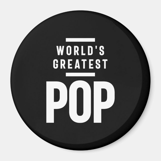 Aimant La plus grande pop du monde | Cadeau Père Grand-Pè (Devant)