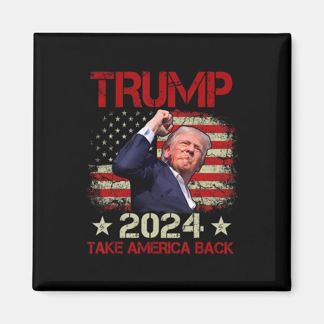 Aimant La Première Pompe À Trump 2024 Trump Survit Au Ral (Devant)