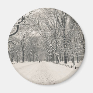 Aimant La promenade du poète - hiver de Central Park