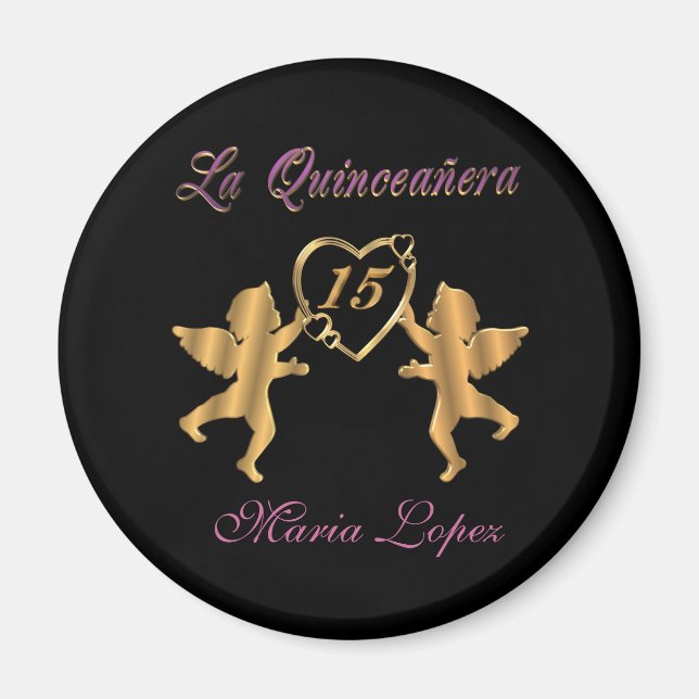 Aimant La quinceanera aimnet cadeau pour Party Favor (Devant)