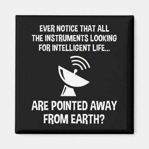Aimant La recherche amusante d'une vie intelligente
