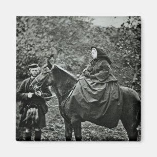 Aimant La Reine Victoria à cheval au Balmoral, 1863