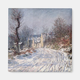 Aimant La route à Giverny, hiver, 1885