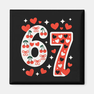 Aimant La Saint-Valentin 67 Meme Rempli de Cœurs Drôle S