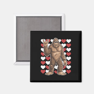 Aimant La Saint-Valentin Bigfoot Cœurs Drôles d'amour Sas