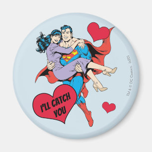 Aimant La Saint-Valentin Superman   Je vais vous attraper