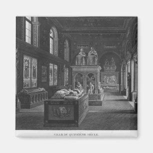 Aimant La salle du 15ème siècle, monuments de DES de
