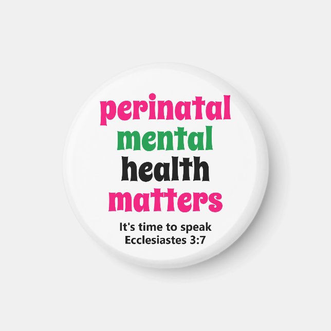 Aimant La santé mentale périnatale est importante (Devant)
