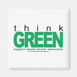 Aimant La santé mentale, un concept vert