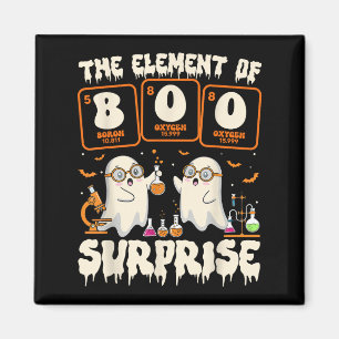 Aimant La science d'Halloween Fantôme Professeur L'élémen