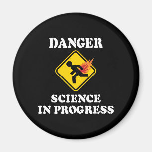 Aimant La science en danger en cours - Flamme Humour de p