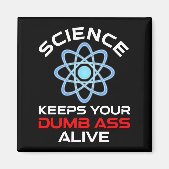 Aimant La Science Garde Vivante Votre Bande-Nue (Devant)