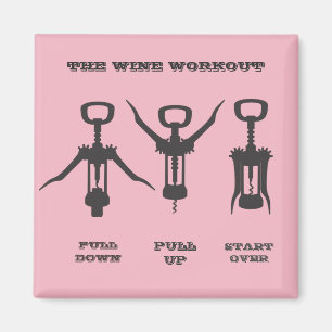 Aimant La séance d'entraînement de vin