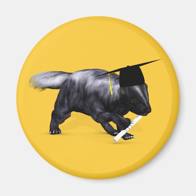 Aimant La Skunk La Plus Intelligente Du Campus (Devant)