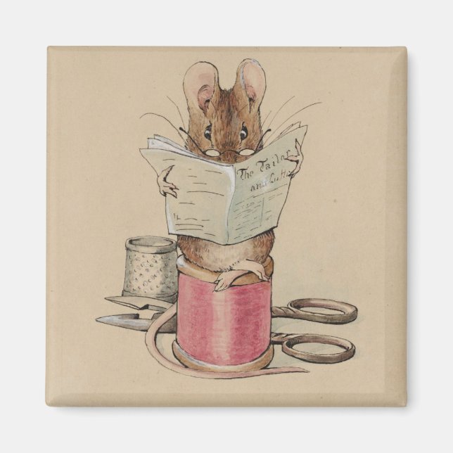 Aimant La souris sur mesure (par Beatrix Potter) (Devant)