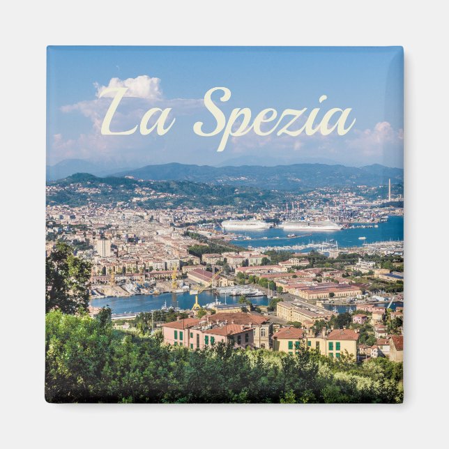 Aimant La Spezia Cinque Terre Liguria Italy Panorama (Devant)