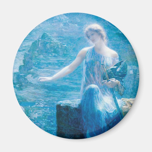 Aimant La veillée de Valkyrie par Edward Robert Hughes (Devant)