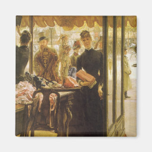 Aimant La Vendeuse by James Tissot, Art fin victorien