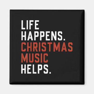 Aimant La vie arrive Musique de Noël aide Noël à enseigne