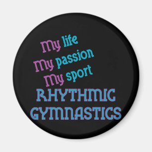 Aimant La vie de gymnastique rythmique, passion, sport