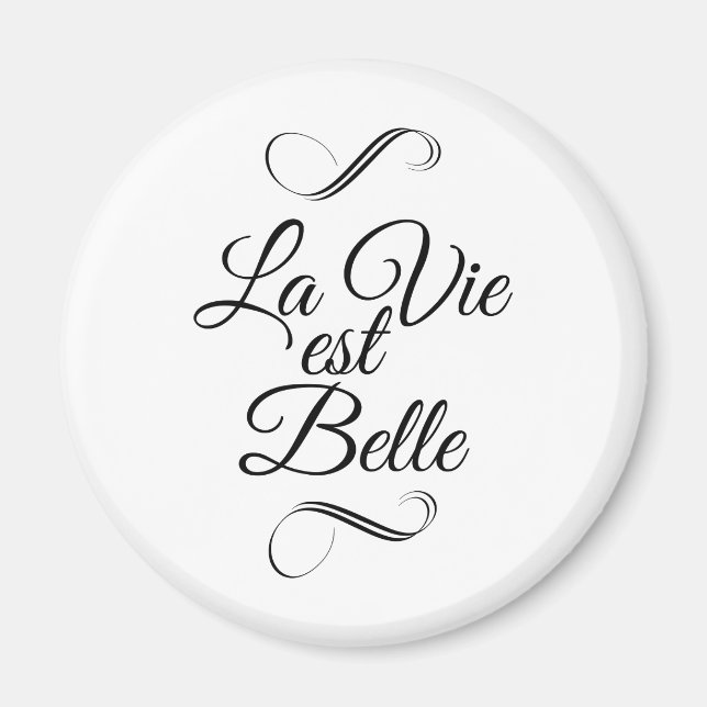 Aimant La vie est belle (Devant)